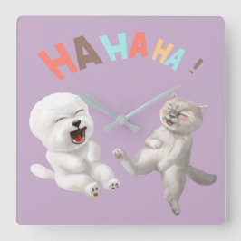 Reloj Cuadrado Feliz