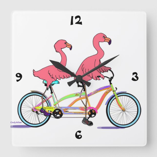 Reloj Cuadrado Feliz (Anverso)