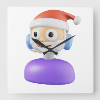 RELOJ CUADRADO FELIZ NAVIDAD