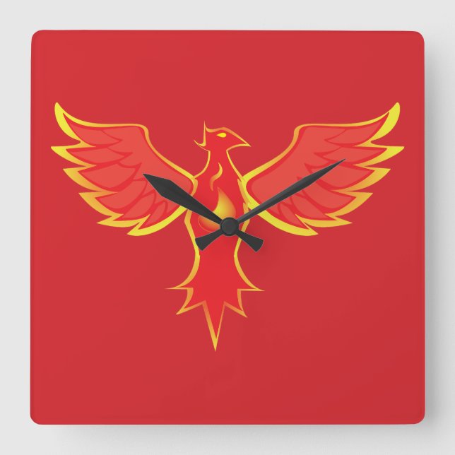 Reloj Cuadrado Fénix (Anverso)