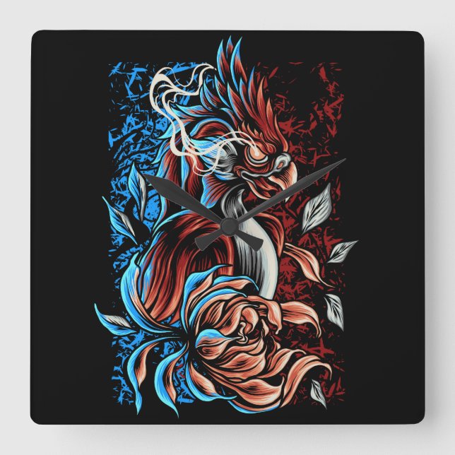 Reloj Cuadrado Fénix (Anverso)