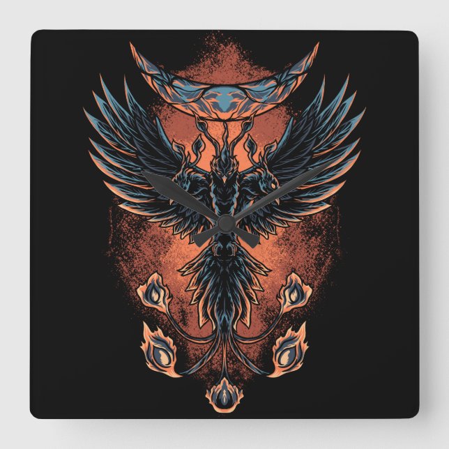 Reloj Cuadrado Fénix (Anverso)