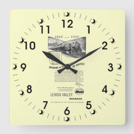Reloj Cuadrado Ferrocarril de Lehigh Valley-Un Segundo Siglo de S