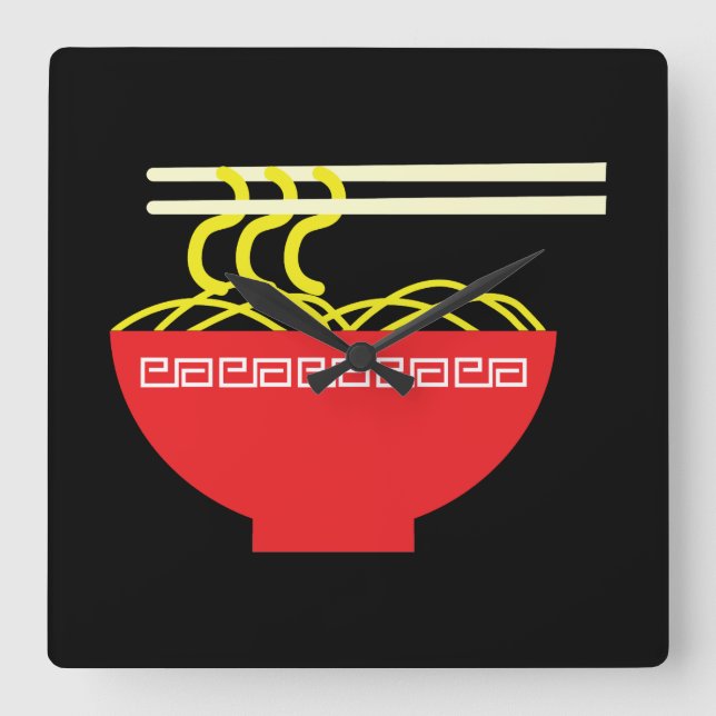 Reloj Cuadrado Fideos (Anverso)