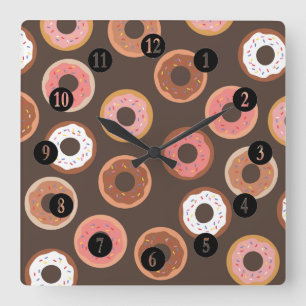 Reloj Cuadrado Fiesta dulce de las invitaciones