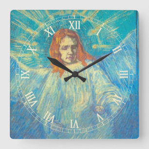 Reloj Cuadrado Figura de medio ángel de Vincent van Gogh