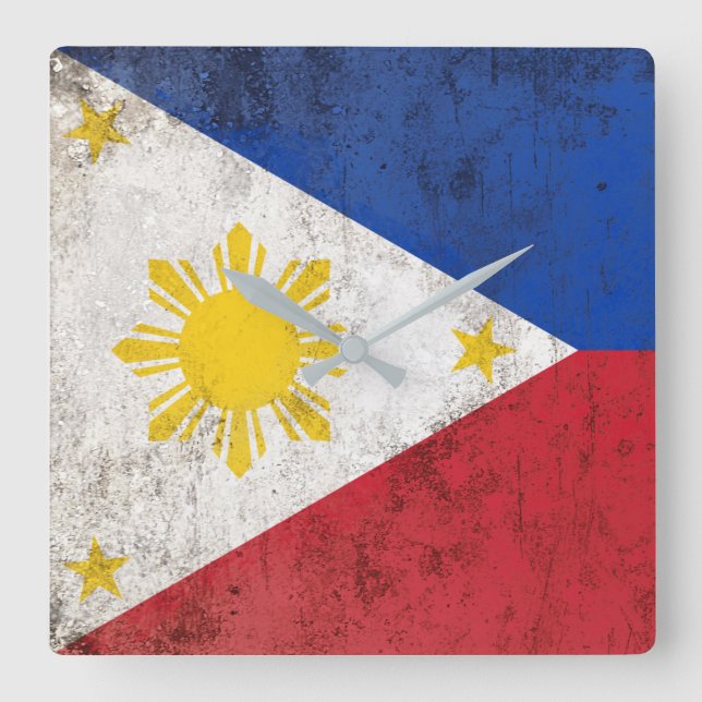 Reloj Cuadrado Filipinas (Anverso)
