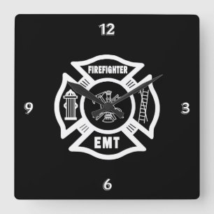 Reloj Cuadrado Firefighter EMT