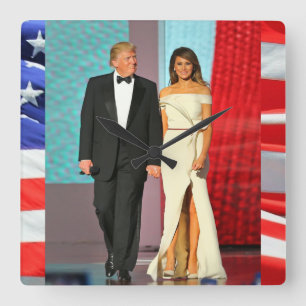 Reloj Cuadrado First Couple Donald and Melania Trump Liberty Ball