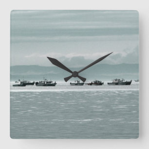 Reloj Cuadrado Fishing Boats