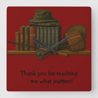 Reloj Cuadrado Fishing for Understanding 