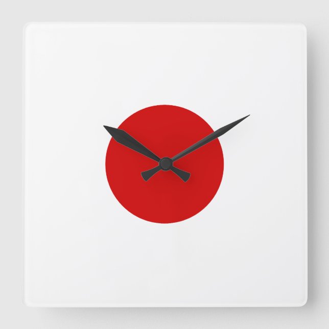 Reloj Cuadrado Flag of Japan (Anverso)