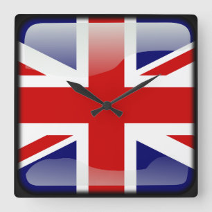 Reloj Cuadrado Flag of the United Kingdom
