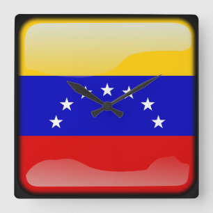 Reloj Cuadrado Flag of Venezuela
