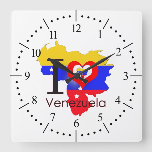 Reloj Cuadrado flag of Venezuela (Anverso)