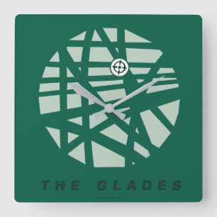 Reloj Cuadrado Flecha el   el mapa de la ciudad de los claros