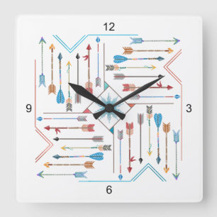 Reloj Cuadrado Flechas de Boho y Sun V11 Sq ID748