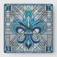 Fleur-de-lis - Arte de mosaico de vidrio manchado