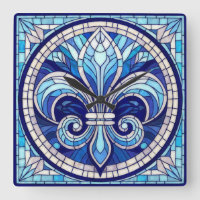 Fleur-de-lis - Arte de mosaico de vidrio manchado