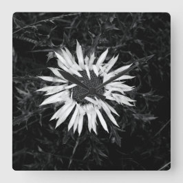 Reloj Cuadrado Flor vieja