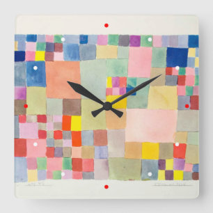 Reloj Cuadrado Flora en la arena, Paul Klee