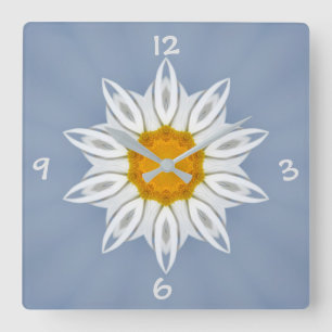 Reloj Cuadrado Florales Muster