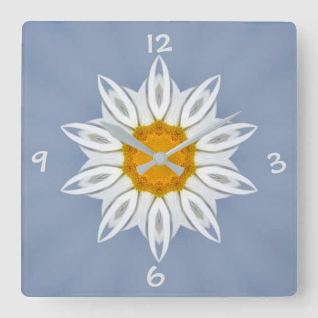 Reloj Cuadrado Florales Muster (Anverso)