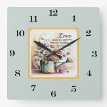 Flores De Agua Vintage Con Cita