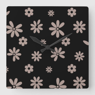 Reloj Cuadrado Flores y Petales 14