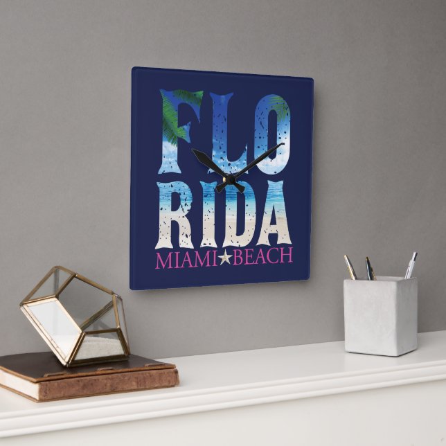 Reloj Cuadrado Florida, Miami Beach (Oficina)