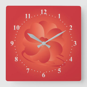 Reloj Cuadrado Flower of hearts
