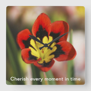 Reloj Cuadrado Flower to be cherished
