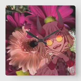 Reloj Cuadrado Flowers, anime,