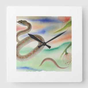 Reloj Cuadrado Flying Snake 220824AREF124 - Watercolor