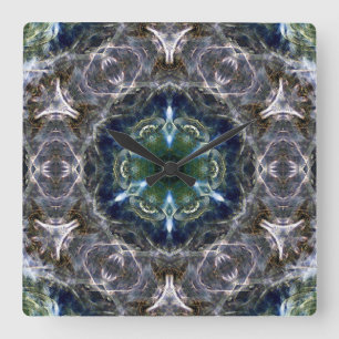 Reloj Cuadrado Folk Mandala