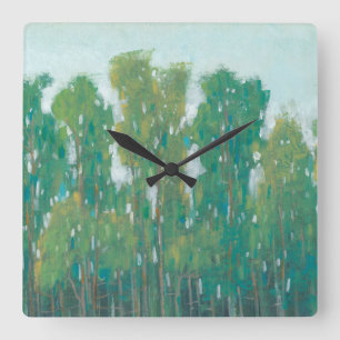Reloj Cuadrado Forest Green II