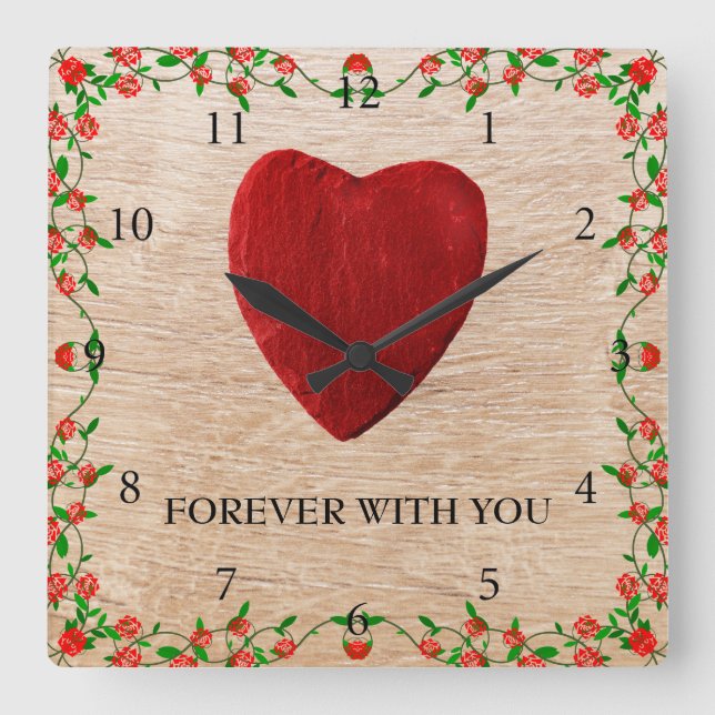 Reloj Cuadrado Forever with you (Anverso)