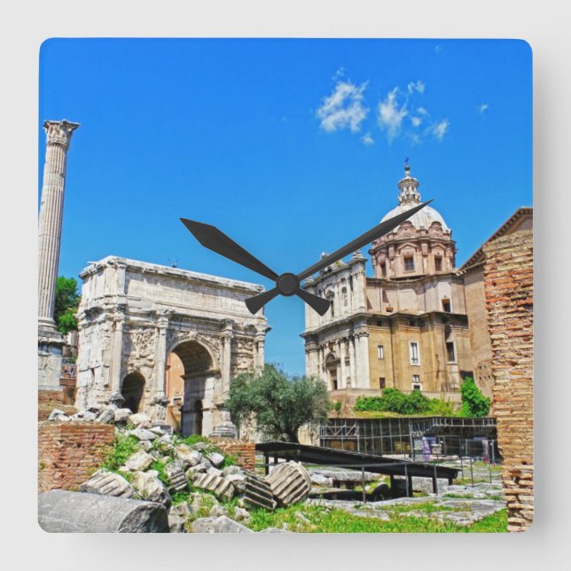 Reloj Cuadrado Foro romano (Anverso)