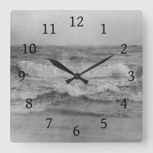 Reloj Cuadrado Foto 34 Olas oceánicas
