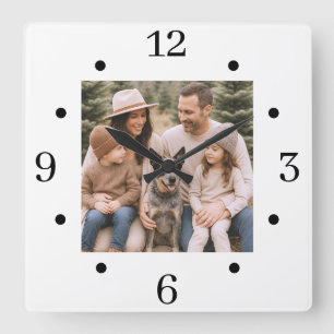 Reloj Cuadrado Foto familiar de personalizado