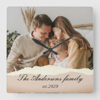 Foto familiar moderna y regalo de nombre personali
