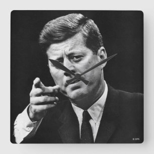 Reloj Cuadrado Fotografía de John F. Kennedy 3