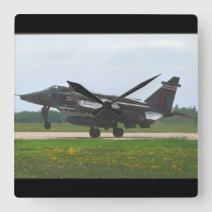 Reloj Cuadrado Fotografía II de Sepecat Jaguar Interna_Aviation