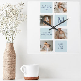 Reloj Cuadrado Fotos de colección modernas: regalo de los mejores