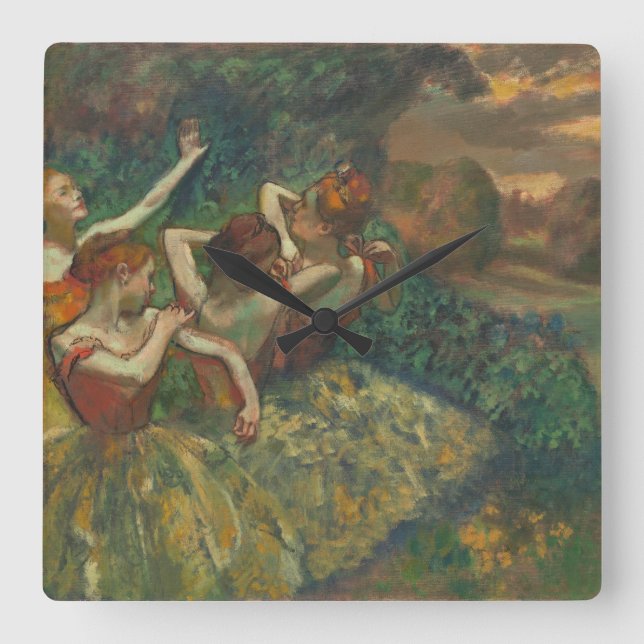 Reloj Cuadrado Four Dancer by Degas Square Clock (Anverso)