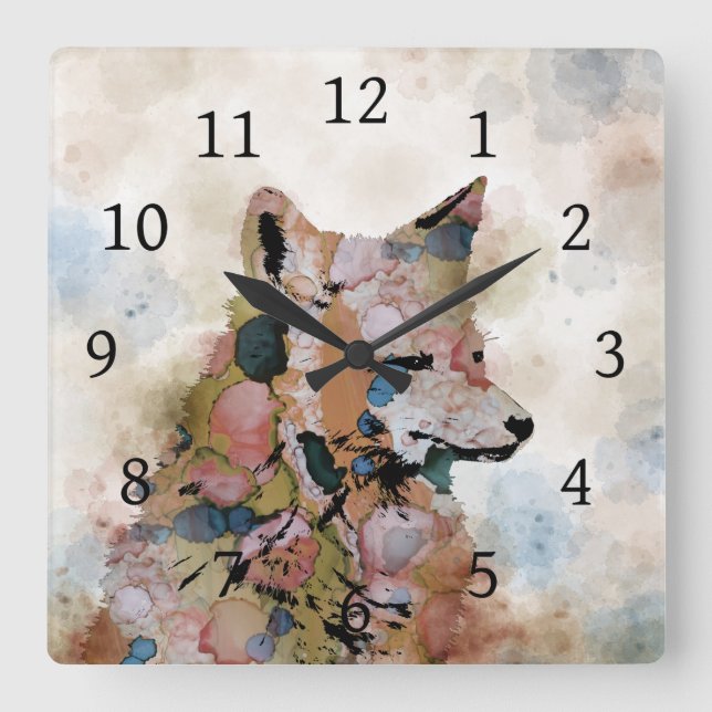 Reloj Cuadrado Fox 1 (Anverso)