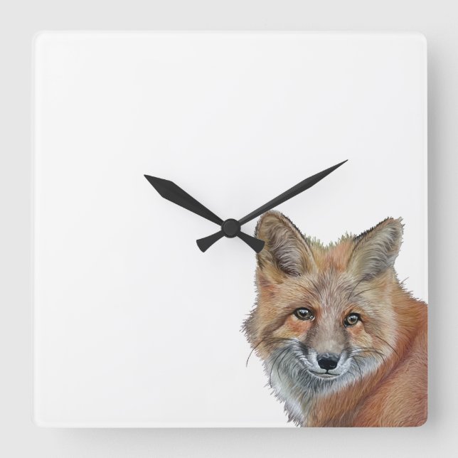 Reloj Cuadrado Fox Clock (Anverso)