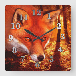 Reloj Cuadrado Fox rojo