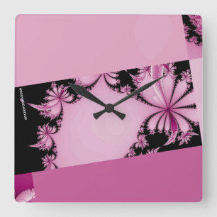Reloj Cuadrado Fractal Garden thulian