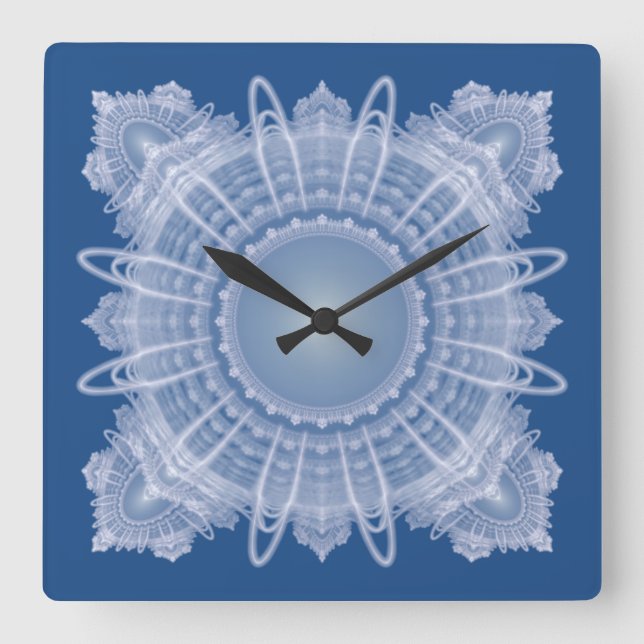 Reloj Cuadrado Fractal pattern (Anverso)